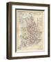 Map of England and Wales Showing Railways and Canals-James Archer-Framed Photographic Print