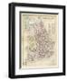 Map of England and Wales Showing Railways and Canals-James Archer-Framed Photographic Print