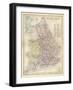 Map of England and Wales Showing Railways and Canals-James Archer-Framed Photographic Print