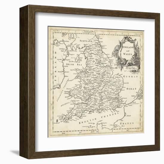 Map of England and Wales-T. Jeffreys-Framed Art Print