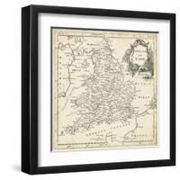 Map of England and Wales-T. Jeffreys-Framed Art Print