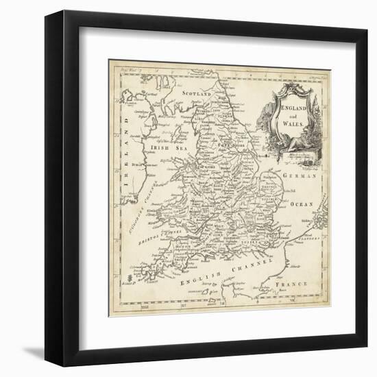 Map of England and Wales-T. Jeffreys-Framed Art Print