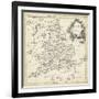 Map of England and Wales-T. Jeffreys-Framed Premium Giclee Print