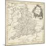 Map of England and Wales-T. Jeffreys-Mounted Premium Giclee Print