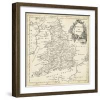 Map of England and Wales-T. Jeffreys-Framed Art Print