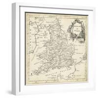 Map of England and Wales-T. Jeffreys-Framed Art Print