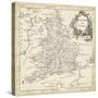 Map of England and Wales-T. Jeffreys-Stretched Canvas