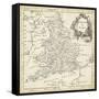 Map of England and Wales-T. Jeffreys-Framed Stretched Canvas