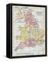 Map of England before the Norman Conquest-null-Framed Stretched Canvas