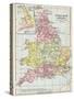 Map of England before the Norman Conquest-null-Stretched Canvas