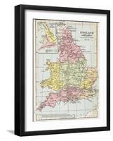 Map of England before the Norman Conquest-null-Framed Giclee Print