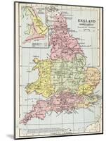 Map of England before the Norman Conquest-null-Mounted Giclee Print