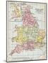 Map of England before the Norman Conquest-null-Mounted Giclee Print