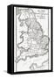 Map of England Showing the Anglo-Saxon Kingdoms and Danish Districts in the First Century. from Cas-null-Framed Stretched Canvas