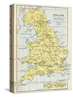 Map of England under the Romans-null-Stretched Canvas