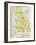 Map of England under the Romans-null-Framed Giclee Print