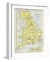 Map of England under the Romans-null-Framed Giclee Print