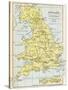 Map of England under the Romans-null-Stretched Canvas