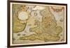 Map of England-Abraham Ortelius-Framed Art Print