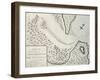 Map of Entrance of Endeavour River-James Cook-Framed Giclee Print