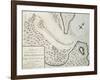 Map of Entrance of Endeavour River-James Cook-Framed Giclee Print