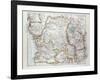 Map of Equatorial Africa the Republic of Mozambique the Republic of Angola Uganda Kenya 1899-null-Framed Giclee Print