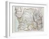 Map of Equatorial Africa the Republic of Mozambique the Republic of Angola Uganda Kenya 1899-null-Framed Giclee Print