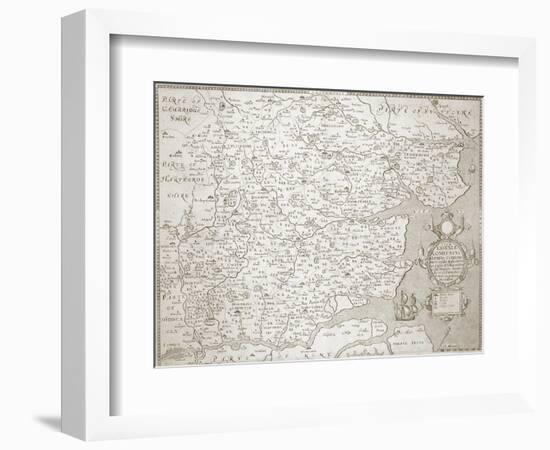 Map of Essex, 1602/03-William Smith-Framed Giclee Print