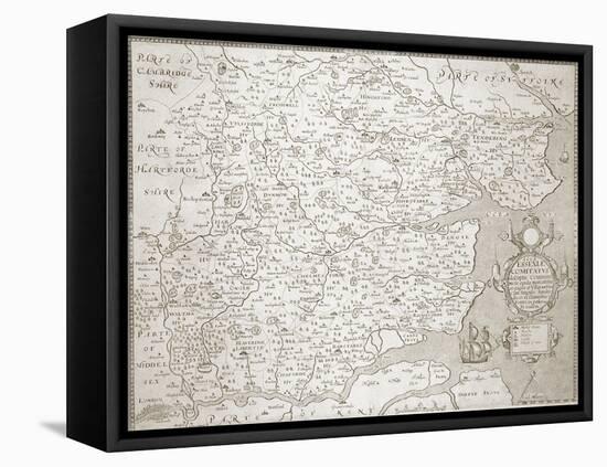 Map of Essex, 1602/03-William Smith-Framed Stretched Canvas