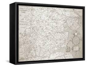 Map of Essex, 1602/03-William Smith-Framed Stretched Canvas