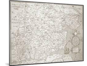 Map of Essex, 1602/03-William Smith-Mounted Giclee Print