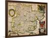 Map of Essex, 1678. Artists: John Ogilby, William Morgan-William Morgan-Framed Giclee Print