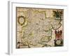 Map of Essex, 1678. Artists: John Ogilby, William Morgan-William Morgan-Framed Giclee Print