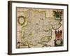 Map of Essex, 1678. Artists: John Ogilby, William Morgan-William Morgan-Framed Giclee Print