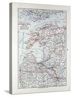 Map of Estland Letland Lithuania 1899-null-Stretched Canvas