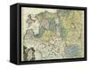 Map of Estonia and Livonia, 1745-null-Framed Stretched Canvas