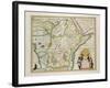 Map of Ethiopia Showing Five African States, c.1690 G. Blaeu's "Grooten Atlas" of 1648-65-null-Framed Giclee Print