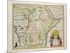 Map of Ethiopia Showing Five African States, c.1690 G. Blaeu's "Grooten Atlas" of 1648-65-null-Mounted Giclee Print