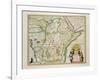 Map of Ethiopia Showing Five African States, c.1690 G. Blaeu's "Grooten Atlas" of 1648-65-null-Framed Giclee Print