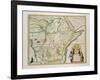 Map of Ethiopia Showing Five African States, c.1690 G. Blaeu's "Grooten Atlas" of 1648-65-null-Framed Giclee Print