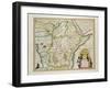 Map of Ethiopia Showing Five African States, c.1690 G. Blaeu's "Grooten Atlas" of 1648-65-null-Framed Giclee Print