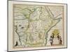 Map of Ethiopia Showing Five African States, c.1690 G. Blaeu's "Grooten Atlas" of 1648-65-null-Mounted Giclee Print