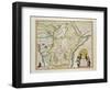 Map of Ethiopia Showing Five African States, c.1690 G. Blaeu's "Grooten Atlas" of 1648-65-null-Framed Giclee Print