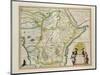 Map of Ethiopia Showing Five African States, c.1690 G. Blaeu's "Grooten Atlas" of 1648-65-null-Mounted Giclee Print