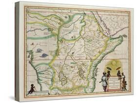 Map of Ethiopia Showing Five African States, c.1690 G. Blaeu's "Grooten Atlas" of 1648-65-null-Stretched Canvas