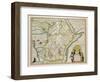 Map of Ethiopia Showing Five African States, c.1690 G. Blaeu's "Grooten Atlas" of 1648-65-null-Framed Giclee Print