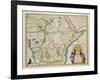 Map of Ethiopia Showing Five African States, c.1690 G. Blaeu's "Grooten Atlas" of 1648-65-null-Framed Giclee Print