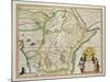 Map of Ethiopia Showing Five African States, c.1690 G. Blaeu's "Grooten Atlas" of 1648-65-null-Mounted Giclee Print