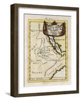 Map of Ethiopia-null-Framed Art Print