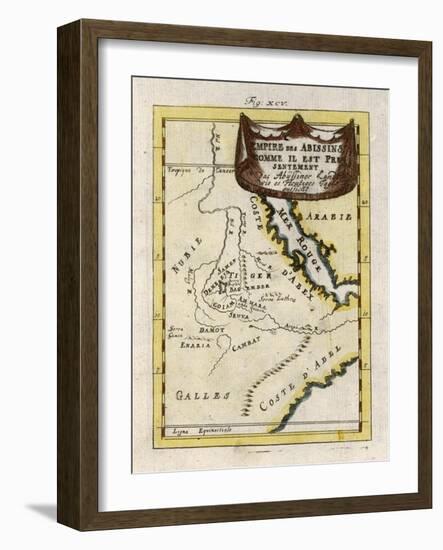 Map of Ethiopia-null-Framed Art Print